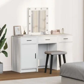 3-piece vanity set with white wooden LED