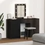 3-teiliges Waschtisch-Set mit LED aus schwarzem Holzwerkstoff | Foro24.es | Tu tienda online para hogar, jardín y más Foro24.es