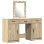 3-teiliges Waschtisch-Set mit LEDs aus Sonoma-Holz von , Schlafzimmerkommoden - Ref: Foro24-3334256, Preis: 204,61 €, Rabatt: %