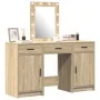 Conjunto de tocador de 3 piezas con LED de madera elaborada Sonoma | Foro24.es | Tu tienda online para hogar, jardín y más Foro24.es