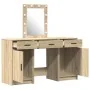 Conjunto de tocador de 3 piezas con LED de madera elaborada Sonoma | Foro24.es | Tu tienda online para hogar, jardín y más Foro24.es
