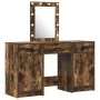 3-piece vanity set with LEDs in smoked oak wood by , Bedroom Dressers - Ref: Foro24-3334258, Price: 203,85 €, Discount: %