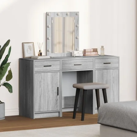 3-piece vanity set with LED in Sonoma engineered wood gray | Foro24.es | Tu tienda online para hogar, jardín y más Foro24.es