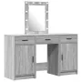3-piece vanity set with LED in Sonoma engineered wood gray | Foro24.es | Tu tienda online para hogar, jardín y más Foro24.es