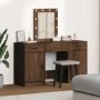 Set de Tocador de 3 Piezas con LED en Roble Negro de , Tocadores para dormitorios - Ref: Foro24-3334260, Precio: 209,58 €, De...