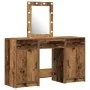 Set de tocador de 3 piezas con LED de madera envejecida | Foro24.es | Tu tienda online para hogar, jardín y más Foro24.es
