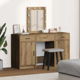 Conjunto de Tocador de 3 Piezas con LED de Madera