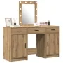 Conjunto de Tocador de 3 Piezas con LED de Madera de Roble Artisan | Foro24.es | Tu tienda online para hogar, jardín y más Foro24.es