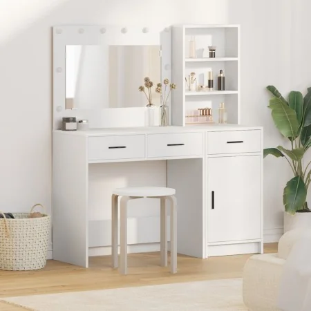 2-Piece Vanity Set with White Wood LED by , Bedroom Dressers - Ref: Foro24-3334263, Price: 192,37 €, Discount: %