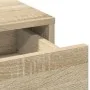 Conjunto de tocador de 2 piezas con LED en madera de roble de Sonoma | Foro24.es | Tu tienda online para hogar, jardín y más Foro24.es