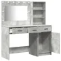 Set de tocador de 2 piezas con LED en madera gris concreto de , Tocadores para dormitorios - Ref: Foro24-3334266, Precio: 186...