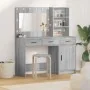 Conjunto de tocador de 2 piezas con espejo LED en gris Sonoma de madera elaborada | Foro24.es | Tu tienda online para hogar, jardín y más Foro24.es