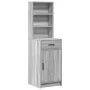 2-piece vanity set with LED mirror in Sonoma gray made of elaborate wood | Foro24.es | Tu tienda online para hogar, jardín y más Foro24.es
