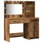 Set de tocador de 2 piezas con luz LED de madera envejecida de von , Schlafzimmerkommoden - Ref: Foro24-3334270, Preis: 185,4...