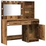 Set de tocador de 2 piezas con luz LED de madera envejecida de von , Schlafzimmerkommoden - Ref: Foro24-3334270, Preis: 185,4...