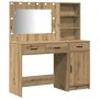 Set de tocador de 2 piezas con LED en madera de roble artesanal by , Bedroom Dressers - Ref: Foro24-3334271, Price: 185,42 €,...