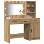 Set de tocador de 2 piezas con LED en madera de roble artesanal by , Bedroom Dressers - Ref: Foro24-3334271, Price: 185,42 €,...