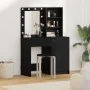 Conjunto de tocador de 2 piezas con LED de en madera negra de , Tocadores para dormitorios - Ref: Foro24-3334273, Precio: 170...