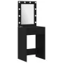Conjunto de tocador de 2 piezas con LED de en madera negra de , Tocadores para dormitorios - Ref: Foro24-3334273, Precio: 170...