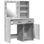 Set de tocador de 2 piezas con LED en madera ingenierizada gris Sonoma de , Tocadores para dormitorios - Ref: Foro24-3334277,...