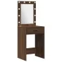 Set de tocador de 2 piezas con LED en madera de roble negro | Foro24.es | Tu tienda online para hogar, jardín y más Foro24.es