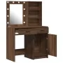 Set de tocador de 2 piezas con LED en madera de roble negro | Foro24.es | Tu tienda online para hogar, jardín y más Foro24.es