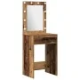 Conjunto de tocador de 2 piezas con LED en madera envejecida by , Bedroom Dressers - Ref: Foro24-3334279, Price: 160,35 €, Di...