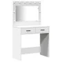Juego de tocador de 3 piezas - Madera blanca ingeniería de , Tocadores para dormitorios - Ref: Foro24-3334281, Precio: 265,91...