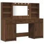 Mesa de Maquillaje con Luces LED Roble Marrón 158,5x41x135 cm | Foro24.es | Tu tienda online para hogar, jardín y más Foro24.es