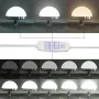 Mesa de Maquillaje con Luces LED Roble Marrón 158,5x41x135 cm | Foro24.es | Tu tienda online para hogar, jardín y más Foro24.es