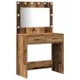 Conjunto de tocador de 3 piezas - Madera vieja de aglomerado | Foro24.es | Tu tienda online para hogar, jardín y más Foro24.es