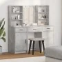 Conjunto de tocador de 3 piezas en gris concreto y madera ingenierizada | Foro24.es | Tu tienda online para hogar, jardín y más Foro24.es