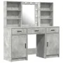 Conjunto de tocador de 3 piezas en gris concreto y madera ingenierizada | Foro24.es | Tu tienda online para hogar, jardín y más Foro24.es