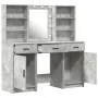 Conjunto de tocador de 3 piezas en gris concreto y madera ingenierizada | Foro24.es | Tu tienda online para hogar, jardín y más Foro24.es