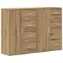 Buffet Set de 2 Roble artesanal MDF, Tablero de partículas Grande by , Sideboards - Ref: Foro24-3334312, Price: 181,74 €, Dis...
