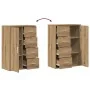 Buffet Set de 2 Roble artesanal MDF, Tablero de partículas Grande by , Sideboards - Ref: Foro24-3334312, Price: 181,74 €, Dis...