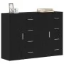 Aparador Juego de 2 Roble Negro Madera, Mangos de Metal Mediano by , Sideboards - Ref: Foro24-3334313, Price: 193,25 €, Disco...