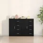 Aparador Juego de 2 Roble Negro Madera, Mangos de Metal Mediano by , Sideboards - Ref: Foro24-3334313, Price: 193,25 €, Disco...