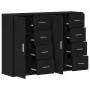 Aparador Juego de 2 Roble Negro Madera, Mangos de Metal Mediano by , Sideboards - Ref: Foro24-3334313, Price: 193,25 €, Disco...