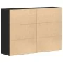 Aparador Juego de 2 Roble Negro Madera, Mangos de Metal Mediano by , Sideboards - Ref: Foro24-3334313, Price: 193,25 €, Disco...