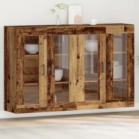 Cabinet Montado en la Pared Juego de 2 Madera