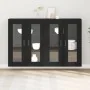 Gabinete Montado en la Pared Conjunto de 2 Roble Negro | Foro24.es | Tu tienda online para hogar, jardín y más Foro24.es