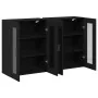 Gabinete Montado en la Pared Conjunto de 2 Roble Negro | Foro24.es | Tu tienda online para hogar, jardín y más Foro24.es