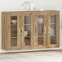 Cajonera Montada en la Pared Set de 2 Roble Artesanal von , Sideboards - Ref: Foro24-3334318, Preis: 183,47 €, Rabatt: %