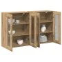 Cajonera Montada en la Pared Set de 2 Roble Artesanal von , Sideboards - Ref: Foro24-3334318, Preis: 183,47 €, Rabatt: %