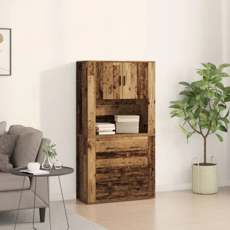 Highboard Madera Envejecida 80x33x150 cm Madera Estratificada | Foro24.es | Tu tienda online para hogar, jardín y más Foro24.es