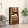 Highboard Madera Envejecida 80x33x150 cm Madera Estratificada | Foro24.es | Tu tienda online para hogar, jardín y más Foro24.es
