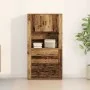 Highboard Madera Envejecida 80x33x150 cm Madera Estratificada | Foro24.es | Tu tienda online para hogar, jardín y más Foro24.es
