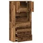 Highboard Madera Envejecida 80x33x150 cm Madera Estratificada | Foro24.es | Tu tienda online para hogar, jardín y más Foro24.es