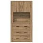 Armario Alto de Roble Artesanal 80x33x150 cm de Madera Elaborada de , Aparadores - Ref: Foro24-3334344, Precio: 182,26 €, Des...